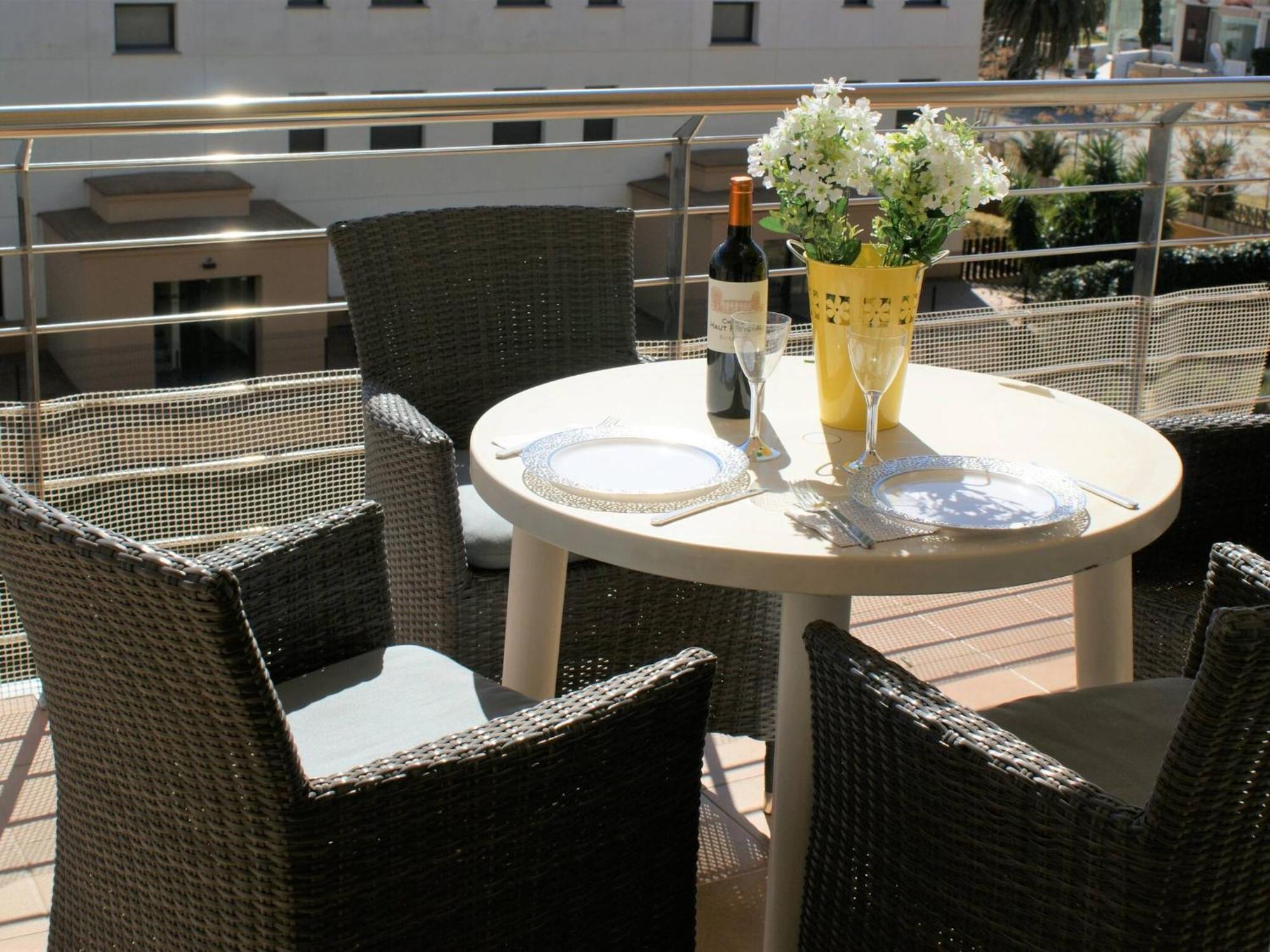 Apartamento En Roses A 2 Min De La Playa Con Vistas Al Mar Av-18 Gérone Extérieur photo