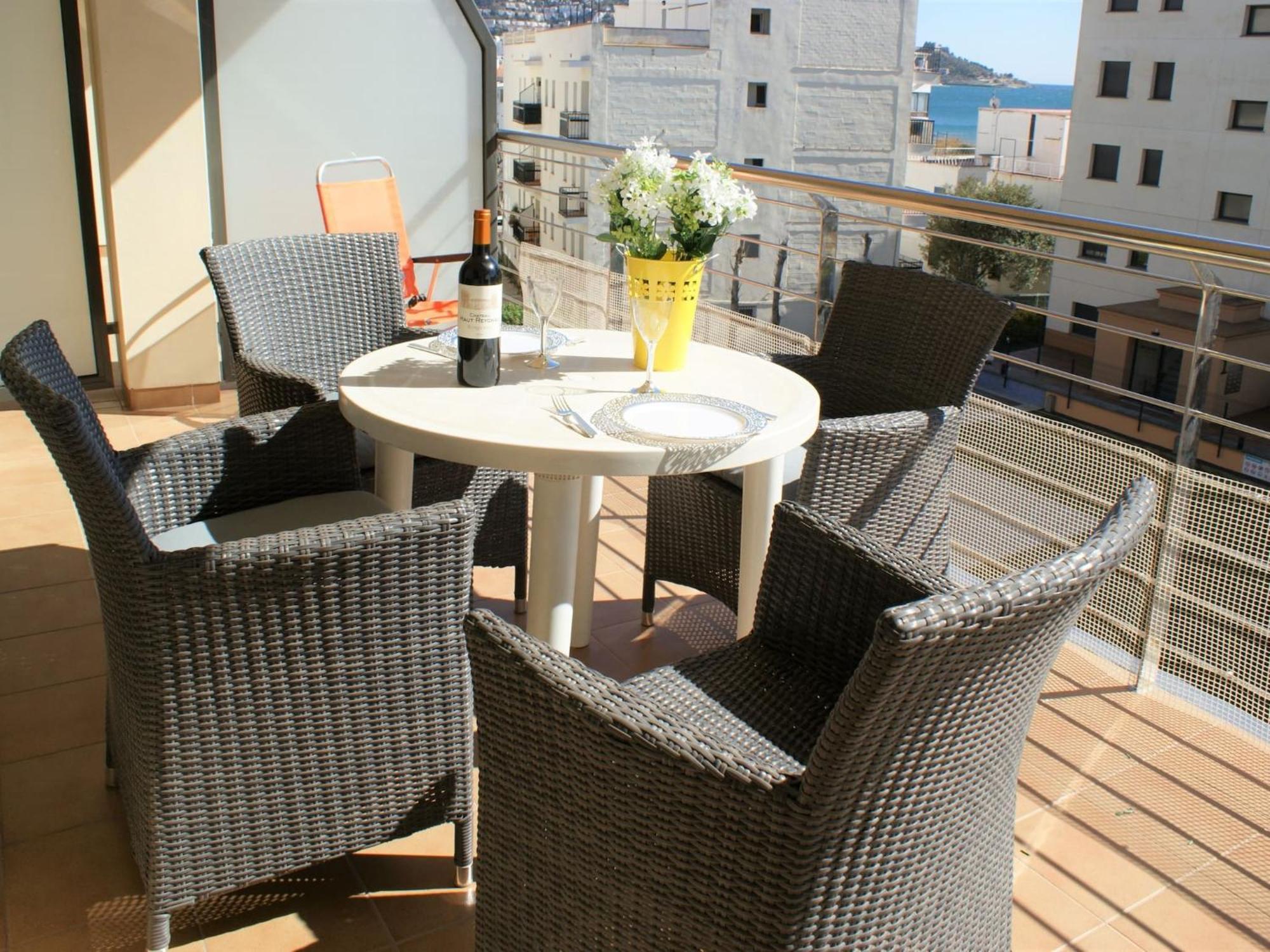 Apartamento En Roses A 2 Min De La Playa Con Vistas Al Mar Av-18 Gérone Extérieur photo